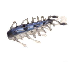 Leurre de concombre de mer artificiel doux avec structure creuse pour une flottabilité équilibrée et un flux réaliste pendant la récupération (1 pièce bleu argenté)