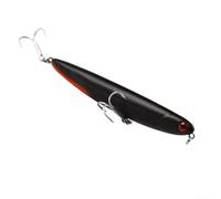 Leurre de crayon flottant 11 cm 13 g avec hochets intégrés, revêtement fluorescent UV pour pêche au bar, au brochet en eau trouble ou dans des conditions de faible luminosité, corps profilé pour les