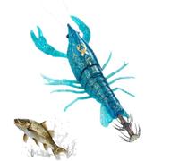 Leurre de crevettes | Leurre de nageur artificiel en forme de crevettes lumineux - Appâts de poulpe pour mer enfoncée, pour lac, rivière, kayak, rive pour truite, perche, saumon, silure