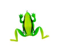 Leurre de grenouille sans mauvaises herbes doux et léger au design réaliste pour bar, truite, brochet, eau douce et salée, 6,5 cm, vert clair