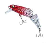 Leurre de méné articulé coulant lentement 3,8 g avec perles de hochet intégrées et action oscillante constante pour la pêche aux carnassiers (B)