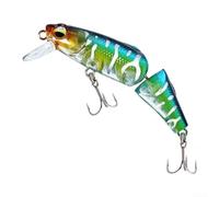 Leurre de méné articulé coulant lentement 3,8 g avec perles de hochet intégrées et action oscillante constante pour la pêche aux carnassiers (E)