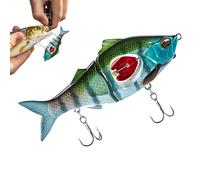 Leurre de natation pour percussion - Appât artificiel Wobbler Pike | Pour eau douce | Poisson Swimbait réaliste pour la truite de perche de Pikeperch | Truites exquises
