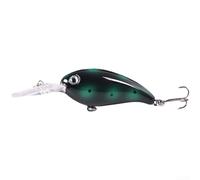 Leurre de pêche 14 g Corps flottant flexible yeux réalistes 3D pour bar en eau douce et eau salée Multicolore 12 cm Crochets robustes Action réaliste Pêcheurs en plein air (K)