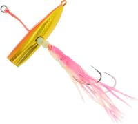 Leurre De Pêche, 150G Forme De Poisson Leurres De Pêche, Flounder Rig Bucktail Teaser Pour La Morue, Flounder Seabass Fishing Teasers, Tons Orange Rose Or