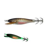 Leurre de pêche à la crevette Totanara lestée pour calamars avec appât | Artificiels de pêche lestés pour mer et eau salée, côtière, camping, surf, kayak, bateau, tournoi