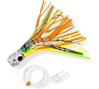 Leurre de pêche à la traîne en eau salée pour mahi, marlin, thon, dauphin, Wahoo, requin, pêche en eau profonde, avec hameçon, calamar, jupes