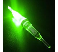 Leurre de pêche à LED léger, ultra léger avec batterie longue durée, design compact pour un rangement et une utilisation faciles (vert)