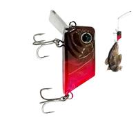 Leurre de Pêche,Appât Flottant pour Poisson Équipé D'Hameçons | Leurres pour Eau Salée,pour Les Pêcheurs Hommes Truite Silure Doré Jaune Crappie Bluegill Lacs Et Rivières