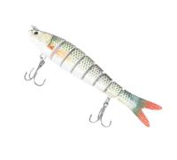 Leurre de Pêche Articulé Réaliste 27g 13,7cm pour Pêche en Mer | Action de Nage Réaliste, Hameçon Triple Inclus, Attire les Poissons Prédateurs, Usage Extérieur