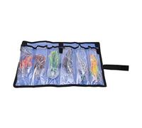 Leurre de Pêche Artificiel Calmar Pieuvre, Ensemble 6 Pièces, Jupe en Acrylique, Pêche en Mer, Léger et Portable - Hameçon en Acier Haut Carbone, Trolling pour Gros Poissons