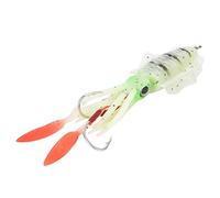 Leurre de pêche artificiel souple UV - Leurre calmar octopus réaliste avec yeux 3D lumineux, appât de pêche pour mer et eau douce, accessoire de pêche polyvalent (5 pièces)