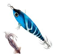 Leurre de pêche au calmar - Corps principal de 5,5 cm, fluorescent, compact pour crevettes | Excursion dans l'eau salée sur la côte, exploration du lac en cas de faible luminosité, jigger de calmar