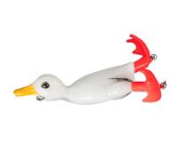 Leurre de pêche au canard, leurre de pêche au canard Top Water - Leurre de canard en caoutchouc - Dispositif de pêche avec pieds de pulvérisation, leurre de pêche de canard d'eau pour perche Comment