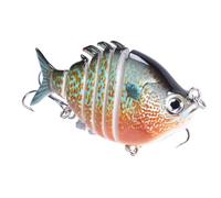 Leurre de pêche au sandre, à manivelle pour la pêche, leurre de pêche multi-rétrécissement, avec crochets, coloré Anging Tackle, leurre à couler lentement pour toutes les couches d'eau