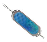 Leurre de pêche au saumon en métal réfléchissant pour la pêche à la traîne avec roulement pivotant pour plus de flexibilité et anti-opération, plus création de plaque de plongée (10#)