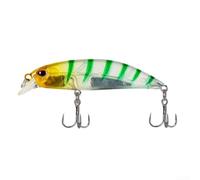 Leurre de pêche avec corps brillant et double hameçons triples conçus pour imiter les appâts vivants pour une pêche efficace (F)