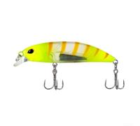 Leurre de pêche avec corps brillant et double hameçons triples conçus pour imiter les appâts vivants pour une pêche efficace (D)