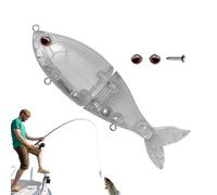 Leurre de pêche basse, leurre de pêche | Top Water Blank Swimbait, action portable leurre de poisson