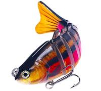 Leurre de pêche de natation, leurre de pêche de natation | Jigging réaliste d'appât avec leurre - Pike truite de pupes penca d'eau douce et engrenage d'eau salée pour lacs, rivière