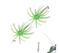 Leurre De Pêche Dice | 2 Pièces Flottant Oursin Réaliste Souple Coulée Lente | Appâts Flous pour Pêche du Black-Bass | pour l'eau Douce Et l'eau Salée Lacs Ruisseaux Réservoirs Le Long des Berges Et