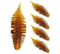 Leurre de pêche doux en laiton, leurre de pêche doux - Leurres de pêche souples réalistes de 5 pièces, leurres de natation animés - Kit de leurres de pêche faciles à attraper, forte attraction, faux