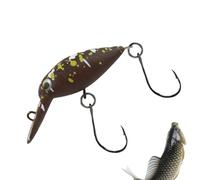 Leurre de pêche en basse - Leurre de natation dur avec hameçon - Flottant Minnow Crankbait - Leurre artificiel pour eau salée et eau douce