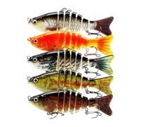Leurre de pêche en basse - Leurre de pêche - Leurre de pêche Walleye Truite Bass - Flottant - Avec faiblesses dures pour poisson-chat, crappie et eau salée de mer
