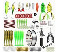 Leurre de pêche en Caoutchouc pour Truite, Sandre et Perche, leurre de pêche pour Eau Douce et Eau salée, Cadeaux de pêche pour Hommes,leurre Peche carnassier,Calendrier de l'avent Peche