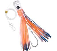 Leurre de pêche en eau salée pour thon, trolling, pieuvre, leurre de pêche à la traîne pour mahi, marlin, thon, dauphin, wahoo, requin, pêche en eau profonde, avec hameçon, calamar, jupes