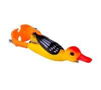 Leurre de pêche en forme de canard, 9 cm, leurre flottant de canard 11 g avec pieds rotatifs pour bar, brochet et autres poissons prédateurs (C)