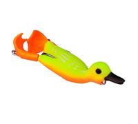 Leurre de pêche en forme de canard flottant de 9 cm, 11 g avec pieds rotatifs pour bar, brochet et autres poissons prédateurs (E)