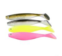 Leurre de pêche en mer en PVC avec design en T pour les espèces de poissons agressives, conçu pour un coulement régulier et des vibrations réalistes dans les lacs et les rivières (5#+6#+7#+8#)