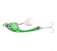 Leurre de pêche en métal pour la mer et l'eau douce avec action de nage active Argenté/bleu/vert/or 8 g, 10 g, 15 g