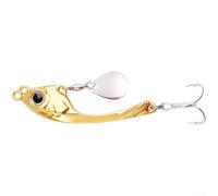 Leurre de pêche en métal pour mer et eau douce avec action de nage active Argenté/bleu/vert/or 8 g, 10 g, 15 g