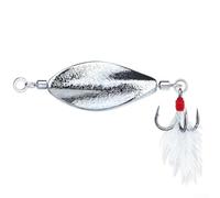 Leurre de pêche en spirale 4,5 cm plume hameçon truite | Rotation en spirale à 360 degrés, action de chute lente, imite les proies naturelles, couleurs or argent