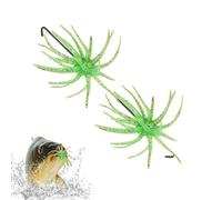 Leurre de Pêche Fuzzy Dice 2 Pièces Flottant Oursin Réaliste Souple Coulée