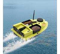 Leurre de pêche GPS - Appât de pêche - Avec télécommande - Sans fil - Bateau à appât - Bateau de pêche - Sondeur LED - Télécommande pour réservoirs et lacs - Grande surface d'eau - 500 m