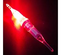 Leurre de pêche LED portable avec taille compacte, plastique léger et batterie longue durée pour une utilisation en extérieur (rouge)
