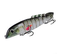 Leurre de pêche léger et 16 5 cm avec design multi-sections pour une meilleure réussite de pêche (C)