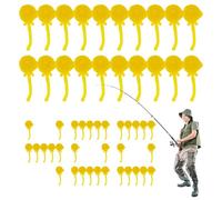 Leurre de pêche - Leurre de pêche souple - Appât de pêche artificiel souple - Perles d'arrêt portables pour pêcheurs d'eau douce en eau salée