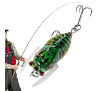 Leurre de Pêche pour Eau Douce - Appâts à Truite | Style Insecte - Appât de Pêche - Action de Leurre de Manivelle, Cigales Réalistes Swimbait, Appâts de Cigale Réalistes Swimbaits, Appâts de