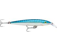 Rapala - Leurre de Pêche Floating Magnum - Matériel de Pêche avec Construction Balsa - Leurre Pêche d'Eau Douce - Fabriqué en Estonie - Prof de Nage 2.7 - 3.3m - Taille 14cm / 22g - Silver Mackerel