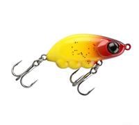 Leurre de pêche réaliste avec réflexion multi-angles et perles de bruit intégrées pour attirer les rayures blanches gueule de cheval taches vertes œil rouge tilapia couleur rouge 4 cm taille 4,2 g