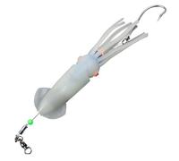 Leurre de Pêche Simulation Leurre de Pêche LED - Salaires de Calmar réalistes - Leurre de pêche simple - Équipement de pêche réutilisable pour hommes, papa, eau douce et eau salée