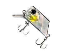 Leurre de Perche Flottant - Longueur Rock Minnow, Quatre centimètres, leurre à Silencieux, Force d'attraction optimale, hameçon Triple en Acier Haute résistance | Leurre pour Poisson-Chat Rouge