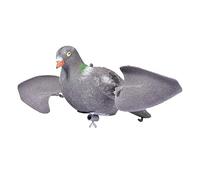 Leurre de pigeon | Clip extérieur | Leurre de chasse à la colombe | Accessoires de chasse avec décorations de jardin avec ailes rotatives | Leurre réaliste pour pigeons floqués à corps entier