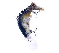 Leurre de poisson | Leurres de do de plongée profonde, plateau de langue longue, leurres artificiels multi-articulations pour la truite de basse Pikes de poisson-chat