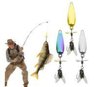 Leurre De Truite Portable - Leurre Spinner, Traite Réaliste 3D | Lot De 3 Pour Les Pêcheurs Dans Le Lac River River, Rotatif