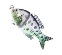 Leurre flottant - Crankbait réaliste avec hameçon - Appât articulé pour la pêche, pour une utilisation en extérieur en eau douce et en eau salée, sur les lacs, les rivières, les étangs, les rivières